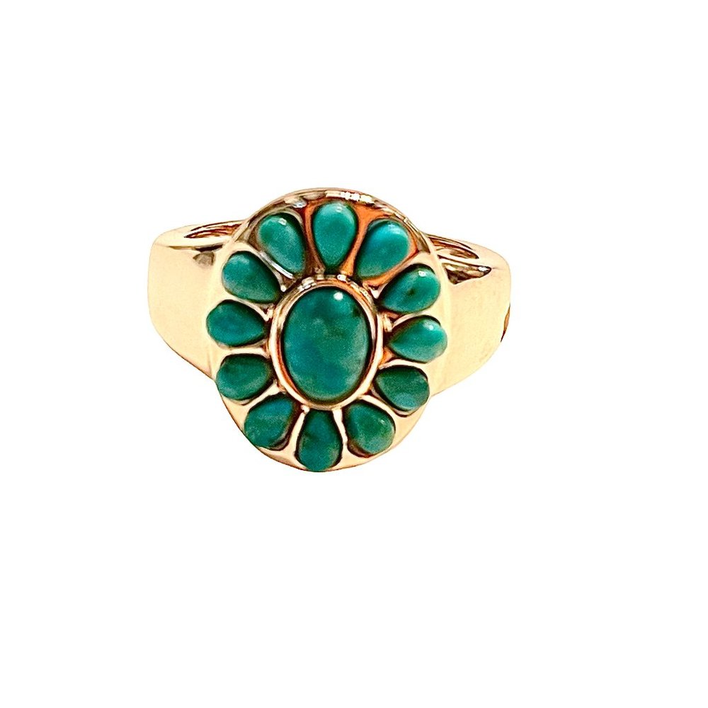 Copper Turquoise Ring
